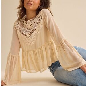 Altar’d State Mia embroidered lace top